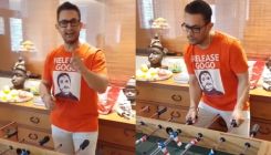 Aamir Khan drops a hint about his 'kahaani' as he sports an Andaz Apna Apna inspired shirt