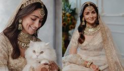 Alia Bhatt poses with her cat of honour in unseen wedding pics and it is too cute for words