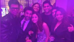 Alia Bhatt and Ranbir Kapoor wedding reception: Newlyweds pose for group photo with Gauri Khan, Karan Johar