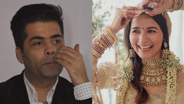 Karan Johar was in tears after seeing Alia Bhatt as a bride at her wedding  | Bollywood Bubble