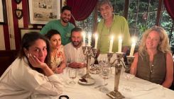 Kareena Kapoor, Saif Ali Khan pose for a happy photo with friends as they host an intimate dinner at home