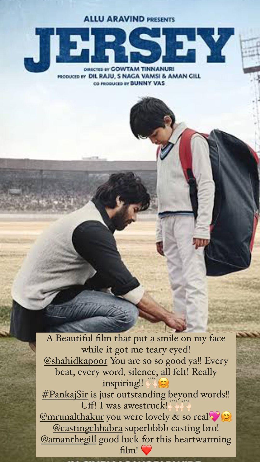 jersey review, shahid kapoor jersey, jersey celeb review,