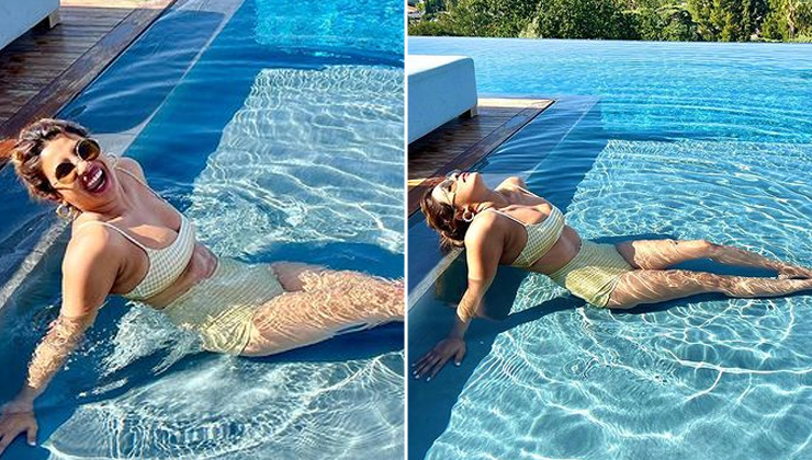 Priyanka Chopra, yellow bikini, nick jonas