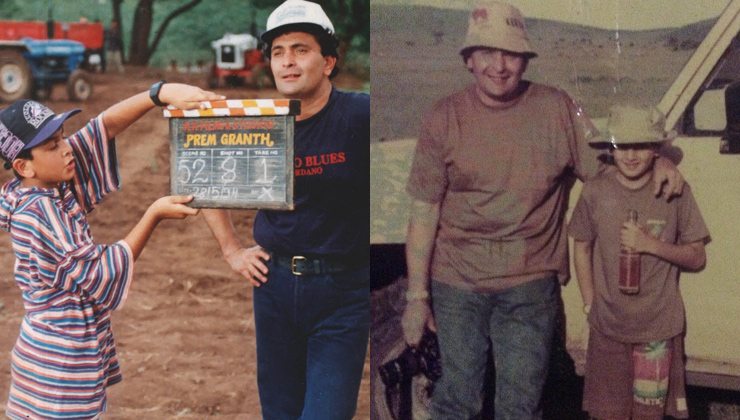 Ranbir Kapoor and Rishi Kapoor, Rishi and Ranbir photo,