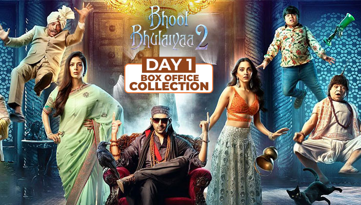 kartik aaryan, kiara advani, tabu, bhool bhulaiyaa 2, bhool bhulaiyaa 2 box office, bhool bhulaiyaa 2 box office day 1