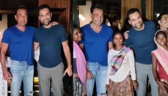 Bobby Deol sweetly hugs kids outside restaurant as he steps out post dinner with cousin Abhay Deol, Watch
