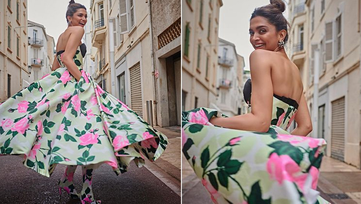 Deepika Padukone twirls in a beautiful floral dress at Cannes 2022 | Bollywood Bubble