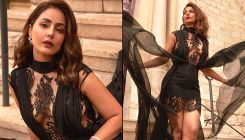 Hina Khan looks seductive as she dazzles in a sheer black mini dress at Cannes 2022