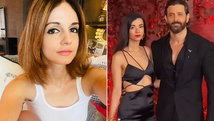 Hrithik Roshan, Saba Azad twin in black