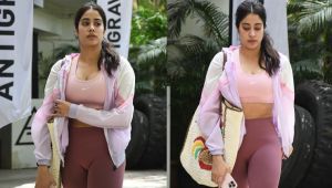 Janhvi Kapoor flaunts her toned bod as she gets spotted in the city