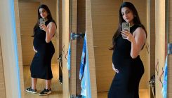 Sonam Kapoor flaunts her baby bump in black bodycon dress, See Pic