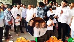Aayush Sharma, Arpita Khan and their kids attend funeral of Pandit Sukh Ram Sharma, watch