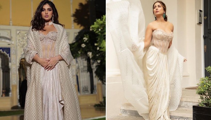 Fashion Face-off: Hina Khan or Bhumi Pednekar, who wore this ivory ensemble better?