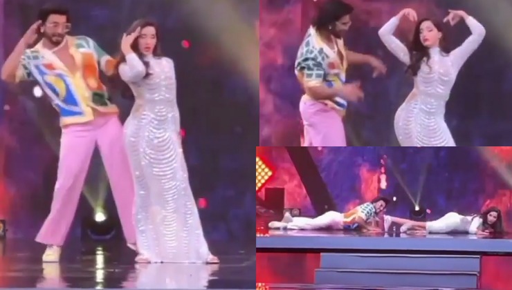 Nora Fatehi dances with Ranveer Singh