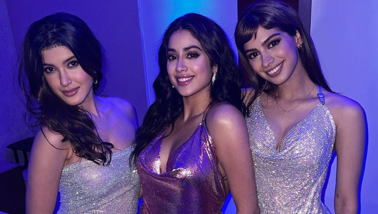 Janhvi Kapoor, Shanaya, Khushi, blingy dress