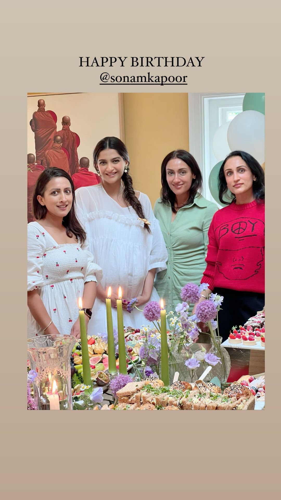 sonam kapoor, sonam kapoor birthday, rhea kapoor instagram,