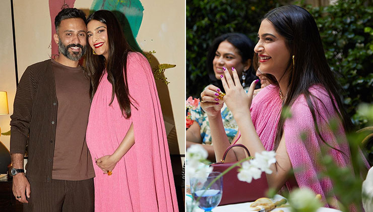 Sonam Kapoor glows in new photos from baby shower with husband Anand