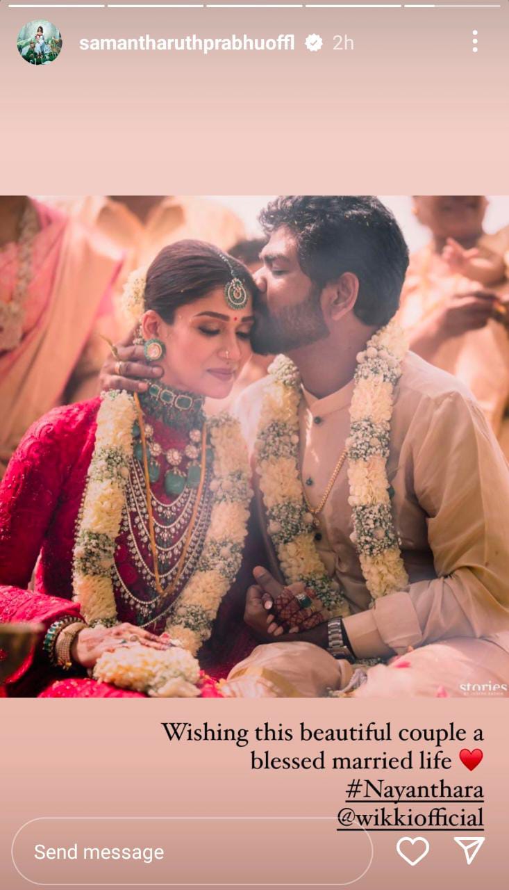 samantha wishes vignesh shivan and nayanthara,