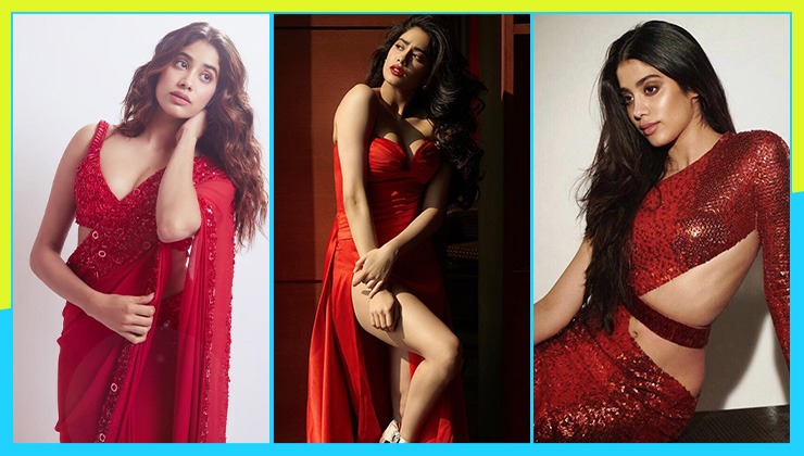 7 Times Janhvi Kapoor floored us with her ravishing looks in red outfits