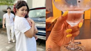 New mom Debina Bonnerjee gives a befitting reply to user asking 'Did you start drinking?'