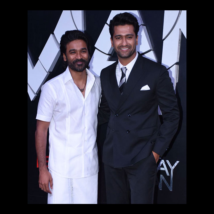 Dhanush and Vicky Kaushal happily posed together