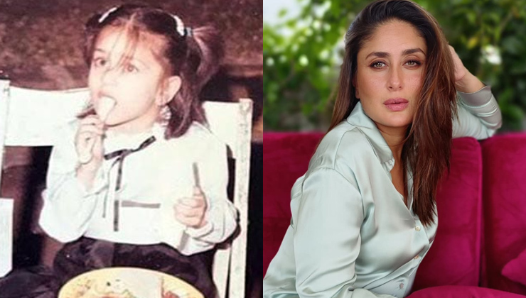 bollywood actors childhood photos, kareena kapoor khan, laal singh chaddha,
