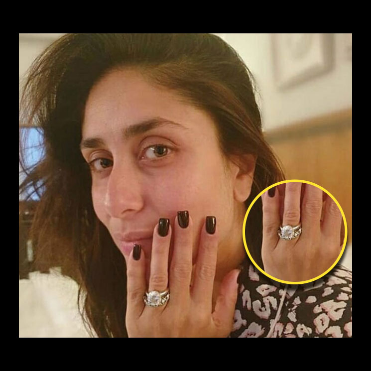 Kareena Kapoor Khan flaunts her sparkling diamond ring