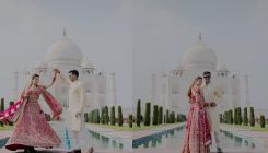 Payal Rohatgi twirls in her red lehenga in new pics with hubby Sangram Singh as they visit Taj Mahal