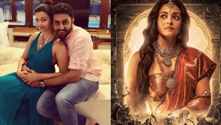 aishwarya rai bachchan, ponniyin selvan, abhishek bachchan