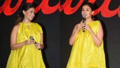 Darlings Trailer Launch: Alia Bhatt radiates pregnancy glow in a yellow mini dress, view pics