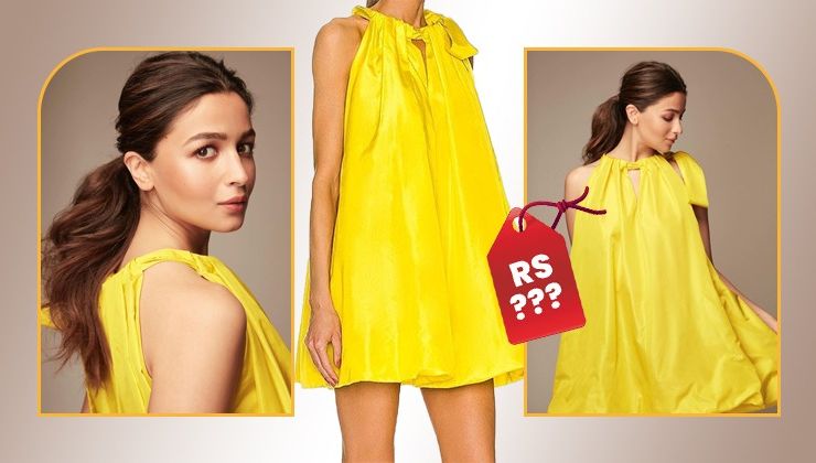 Mommy-to-be Alia Bhatt looks chic in a yellow halter neck mini dress. Can you guess how much it costs?