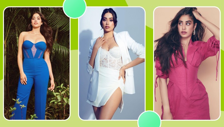 6 times Janhvi Kapoor flaunted her sartorial side in corset inspired outfits