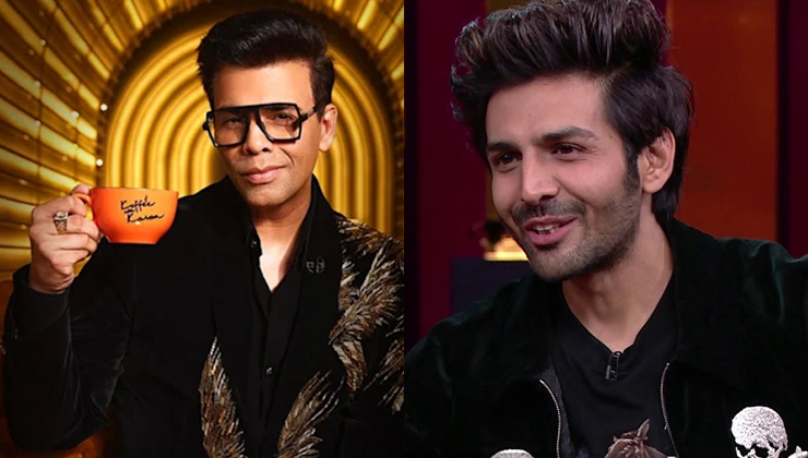 kartik aaryan, karan johar, koffee with karan, sara ali khan