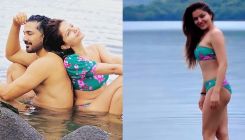 Rubina Dilaik sets internet ablaze in a floral bikini, drops sizzling photos with Abhinav Shukla