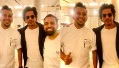 Shah Rukh Khan looks dashing as he poses with chefs after enjoying Italian meal in London