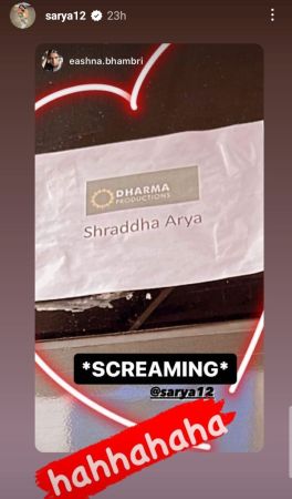 shraddha arya, karan johar