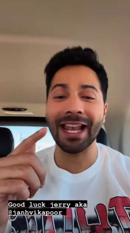varun dhawan, varun dhawan instagram, janhvi kapoor, good luck jerry, bawaal