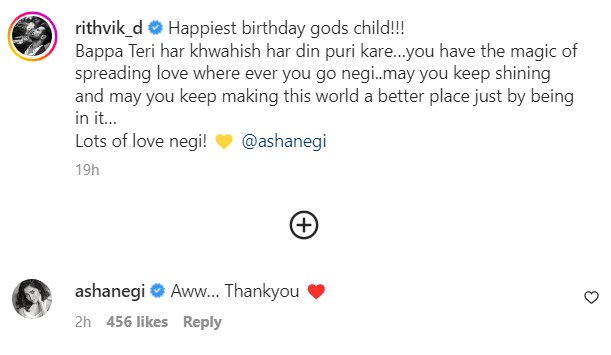 asha negi, rithvik dhanjani