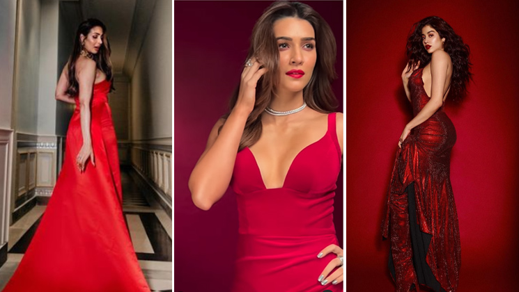 Can you show us some pictures of Bollywood actresses wearing red and black  dresses Which color do you think suits them the best  Quora