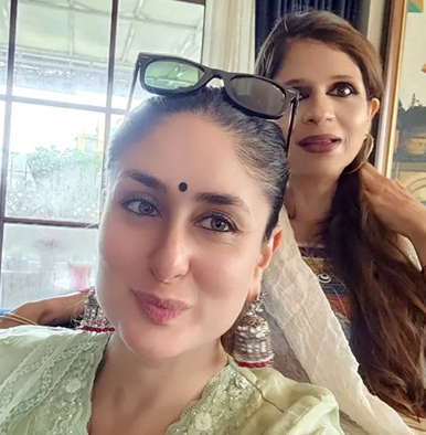 Kareena Kapoor cutely poses with sis-in-law Saba Ali Khan in photos from Raksha Bandhan celebration