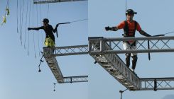 Khatron Ke Khiladi 12: Pratik Sehajpal, Kanika Mann and Jannat Zubair perform a dangerous stunt in new pics