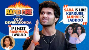 Vijay Deverakonda's RAPID FIRE on love for Rashmika, Samantha, Janhvi, Sara, Prabhas; kisses Ananya