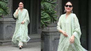 Kareena Kapoor Khan looks elegant in a pastel green suit, see PICS