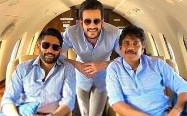 nagarjuna, akhil akkineni, naga chaitanya, 
