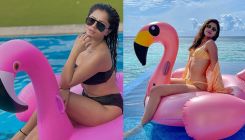 Rubina Dilaik to Ananya Panday: Actresses who rocked a bikini while enjoying pool time on a flamingo float