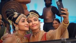 Aishwarya Rai Bachchan exudes elegance as she clicks a selfie with Trisha on Ponniyin Selvan I sets