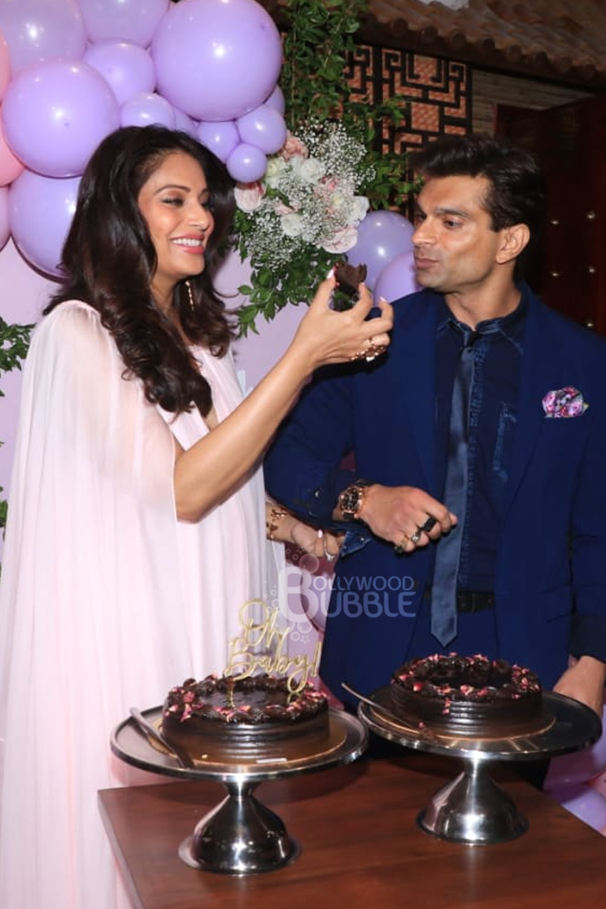 Bipasha feeds cake to Karan