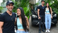 Hrithik Roshan is all smiles as he poses with girlfriend Saba Azad in the city- WATCH