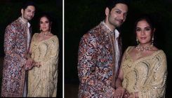Richa Chadha and Ali Fazal look beautiful in traditional as they pose hand-in-hand at cocktail party