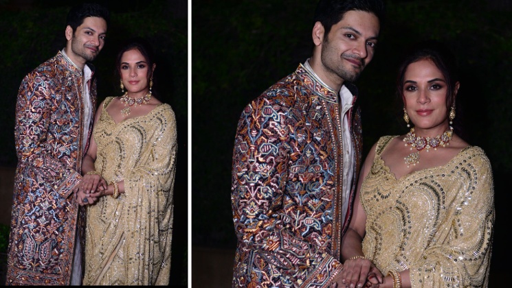 Richa chadha, Ali Fazal, wedding, cocktail party